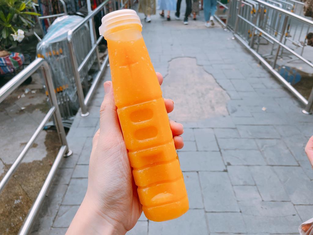 泰國曼谷大皇宮(Grand Place)：N9碼頭芒果汁