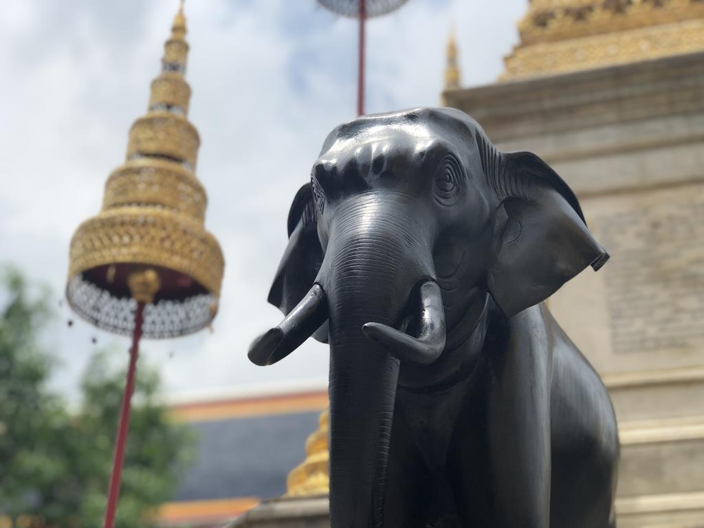 泰國曼谷大皇宮建築群拍照地：大象