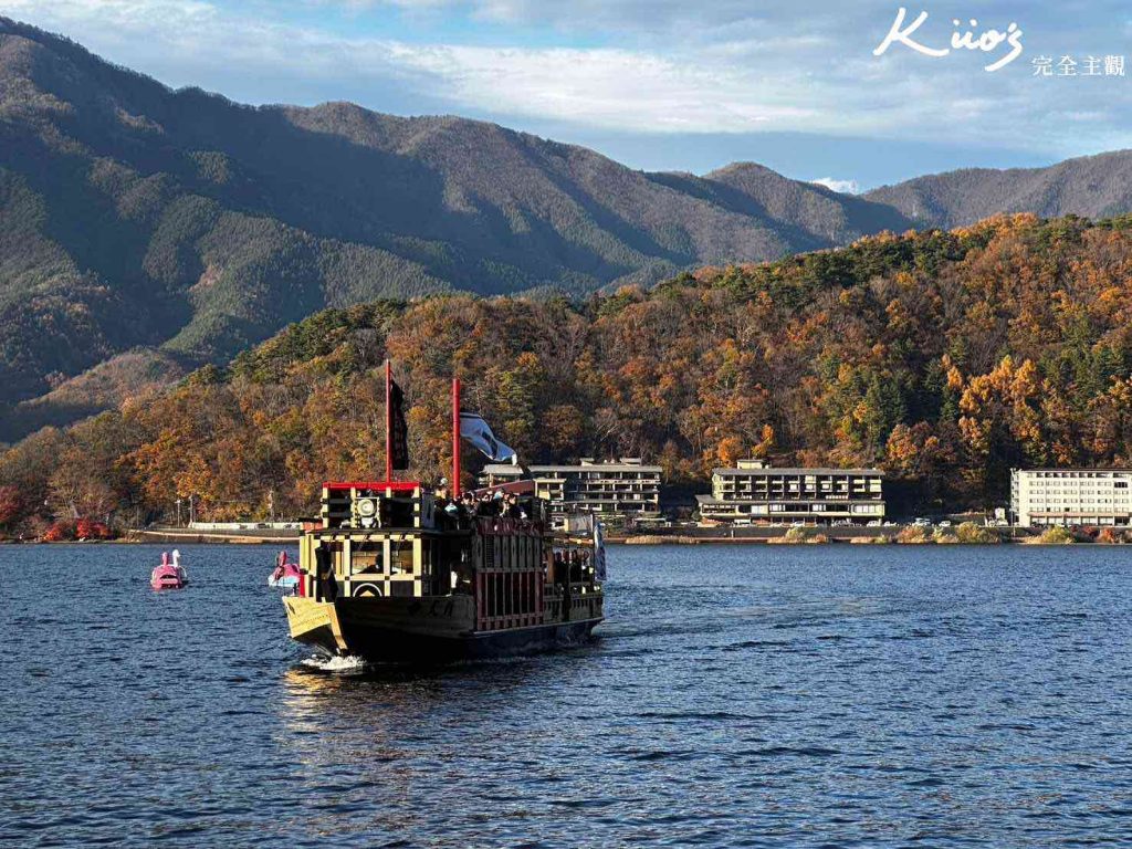 河口湖景點、富士山旅遊、河口湖遊船、河口湖晴天號