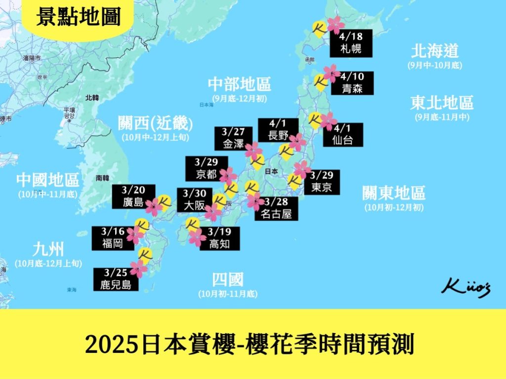 日本賞櫻、日本櫻花季、日本櫻花