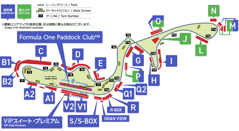 2025JP F1大獎賽地圖